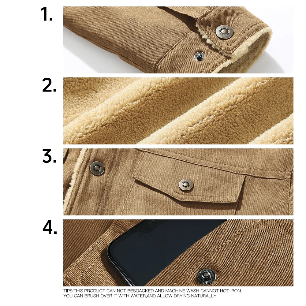 Signature Tunica Men's Faux Shearling Lined Parka Warm Winter Coat