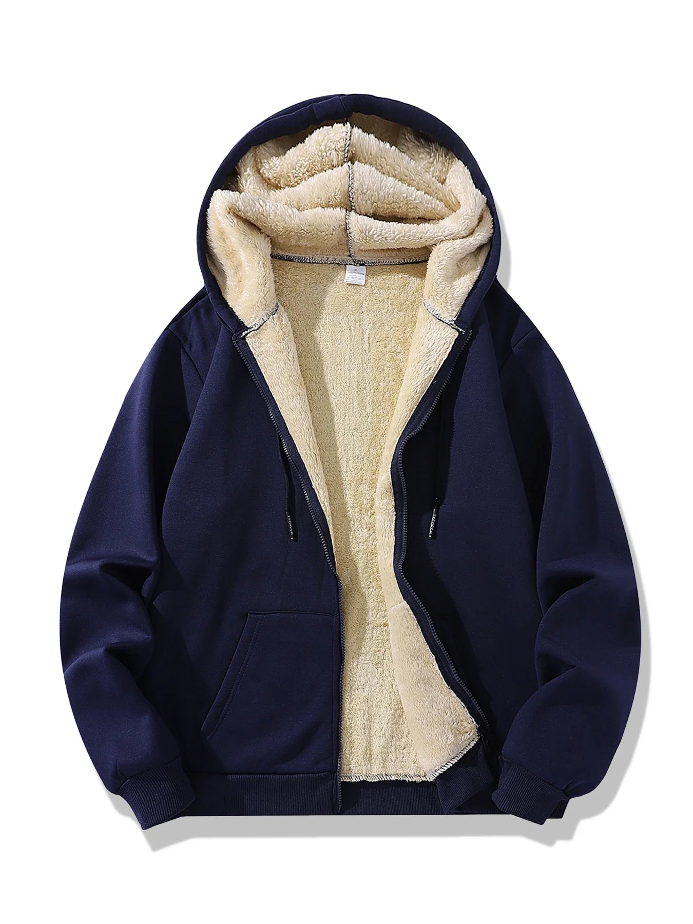 Signature Tunica Men's Lambswool Fleece Hoodie Warm Winter Zipper Jacket