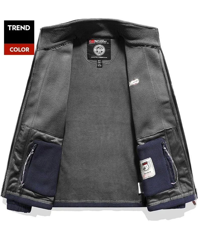 Signature Tunica Men's Thermal Polar Fleece Tactical Jacket